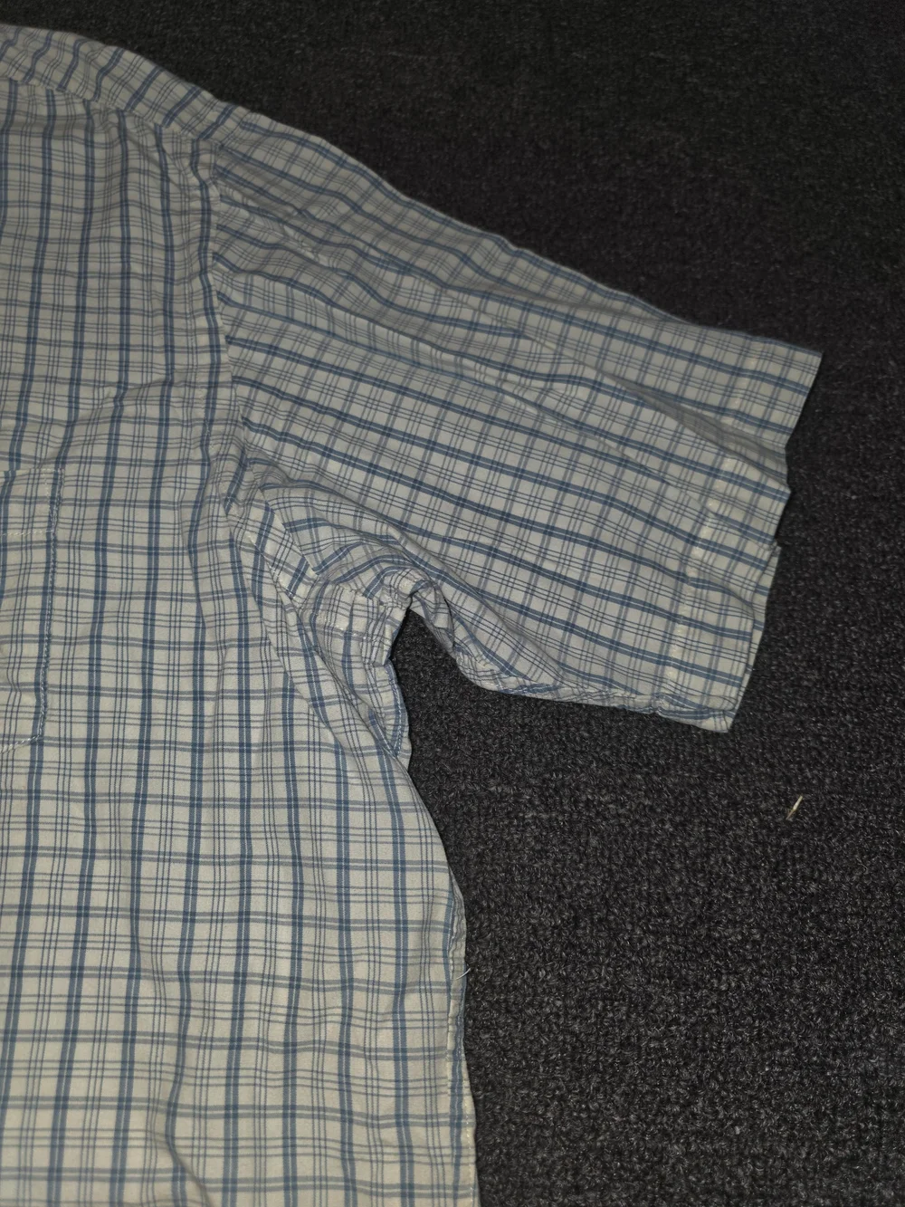 Polo Jeans Co Ralph Lauren Men’s Blue Plaid Short-Sleeve Button-Down Shirt